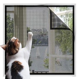Hsyan Window Fly Screen, Cat Safe, Cat Screen, Window, No Drilling, Cat Window Screen, Stable for All Windows, Skylights, 130 x 150 cm