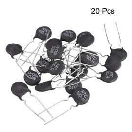 uxcell NTC Thermistor Resistors 10D-11 3A 10 Ohm Inrush Current Limiter Temperature Sensors Pack of 20