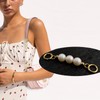 BetterJonny 3 Colors Pearl Bag Chain, 5.1 inches (13 cm),