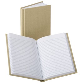 Boorum & Pease Handy Size 7 x 4 3/8 Inch 96-Page Bound Memo Book with Stiff Tan Cover (6559EE)