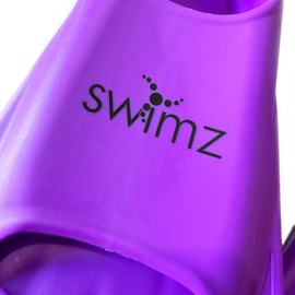 Swimz Missile Short Blade Swim Training Fins - Purple (XXXS (UK Kids 12 - 13.5) Euro 30/32)