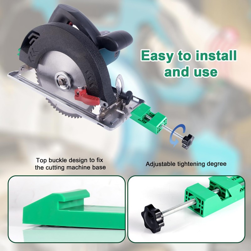 Adjustable Cutting Machine Base Guide, Circular Saw Milling Positioning Clamp