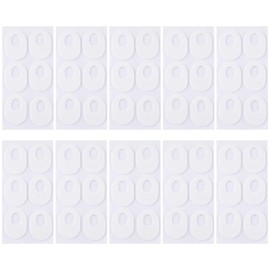 60 Pcs Callus Pads, Felt Callus Cushions, Oval Shaped Bunion Pads, Corn Pads for Toes, Soft Cushion with Central Hole, White