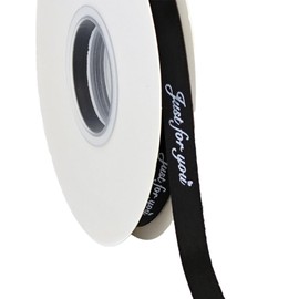 Satin Ribbon Black 45 Yards 1 cm Gift Wrapping Decoration Hair Accessories and Fine Bows Wedding Birthday and Valentine's Day