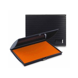 Infusion 3" x 6" Large Stamp Ink Pad for Rubber Stamps, Your Go to Large Stamp Ink Pad for Bright Color, Even Coverage and Durability, Orange Stamp Pad