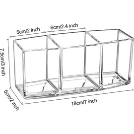 Organizador De Pincel Maquillaje,Organizador de Cosméticos Transparente,Organizador de acrilico,Organizador de Brochas de Maquillaje,Almacenamiento Maquillaje,Soporte para Brochas de Maquillaje