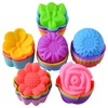 Mirenlife Reusable Silicone Baking Cups,Silicone Cupcake Liners for baking, Multi