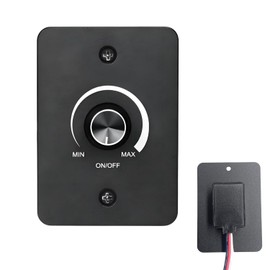 AUCANNIO DC 12V Dimmer Switch Dimming Metal 12V Switch Plug in Dimmer Switch for Motorhome Campervan Boat Truck Caravan Trailer and 12V Dimmable LED Strip or Lamp