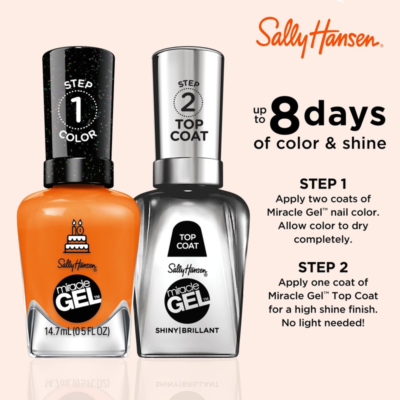 Sally Hansen Miracle Gel Salon Quality Nail Polish | Gel-Like