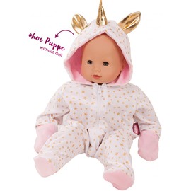 Götz 2913 Gotz 3402913 Onesie Unicorn Clothing/Accessory Set-Suitable for Baby Dolls Size M (42-46 cm), Multi-Coloured