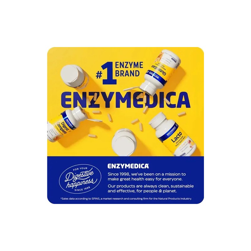 Enzymedica Digest Complete Enzimas Masticables 60 Tabs Naranja