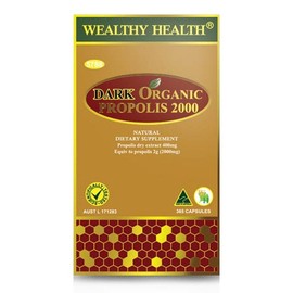 Wealthy Health Dark Organic Propolis 2000mg Cap X 365
