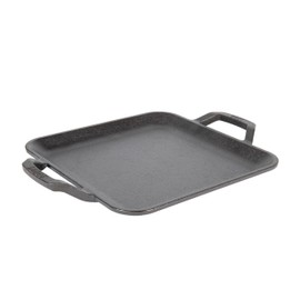 Lodge 11" Cast Iron Square Griddle - Chef Collection - For Indoor & Outdoor Cooking - Superior Heat Retention - Durable Cast Iron - Seasoned Kitchen Griddle