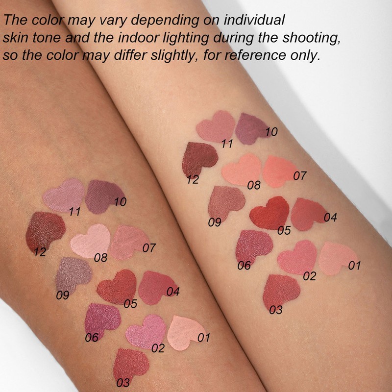 6 Colors Liquid Lip Liner Quick Drying Waterproof Long Lasting