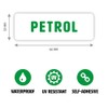 Gobrecht & Ulrich 4 Petrol Fuel Cap Stickers - White