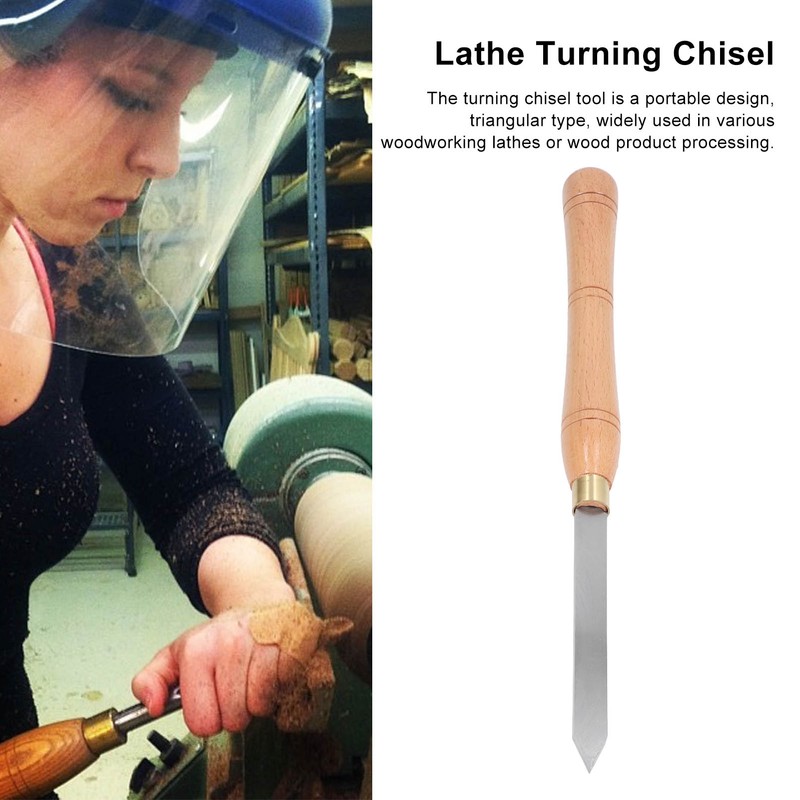 Wooden Handle Turning Tool High Speed Steel Triangular Lathe Turning