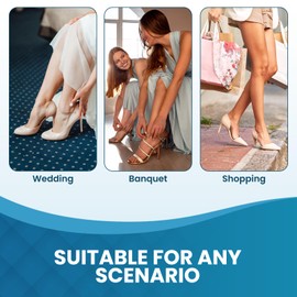 Gel Blister Bandages - 21 PCS Hydrocolloid Bandages for Feet, Blister Cushions Pads, Water Resistant Adhesive Bandages for Heel, Toes & Foot, Blister Bandages for Prevention & Recovery (Heel Pack)