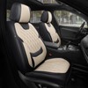 FREESOO Front Car Seat Covers - Luxury Breathable Waterproof Faux