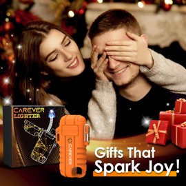 Gifts for Men Women Electric Lighter - Christmas Stocking Stuffers for Adults Dad Wife Husband Gift Ideas Rechargeable USB Arc Plasma Candle Lighters Camping Gear Cool Gadgets BBQ Grill Accessories