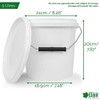 Elixir Gardens Strong Heavy Duty White Multi-Purpose Plastic Storage Containers