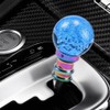 Blueshyhall Glass Crystal Shift Knob Blue Bubble, LED Multicolor Gradient