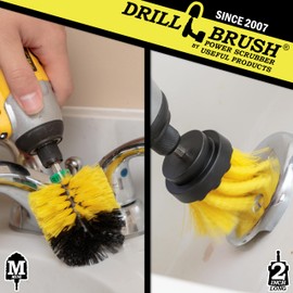 Scrub Brushes for Cleaning - Bathroom Cleaning Brush - Grout and Tile Cleaning Brush - Bathtub Cleaning Brush - Shower Drill Cleaning Brush - Tile Scrub Brush - Power Scrubber for Shower Cleaning