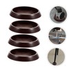 TEHAUX 8pcs Non-Slip Plastic Furniture Coasters Multi-Function Chair Wheel Stoppers