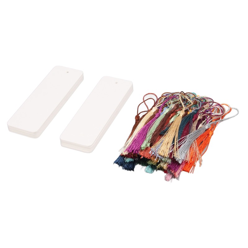 80 Sets Blank Bookmarks 5.5in Long 2in Wide Smoothing Widely