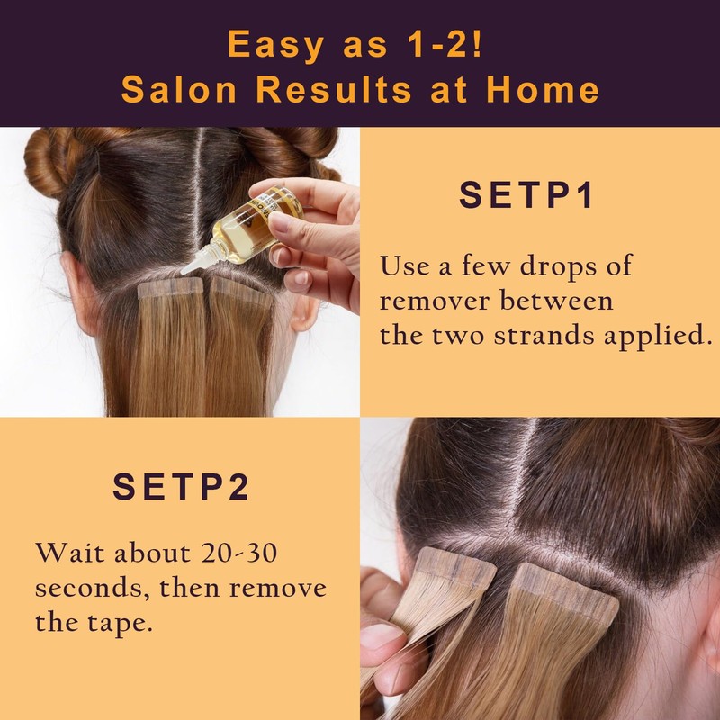 Tape in Extension Remover - Fast Acting Liquid Remover for