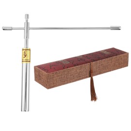 iplusmile Copper Water Dowsing Rod Portable Feng Shui Divining Rod Lightweight Detachable Probe Tool for Water Source and Energy Detection