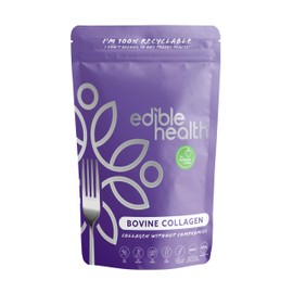 Edible Health Edible Health Premium Collagen Powder. Types 1 and 3, Protein Peptides, 18 Amino Acids. 400g, Hydrolysed Bovine Collagen Supplements. Paleo, Keto, Kosher, Halal. 30 Day Supply. UK & EU Certified
