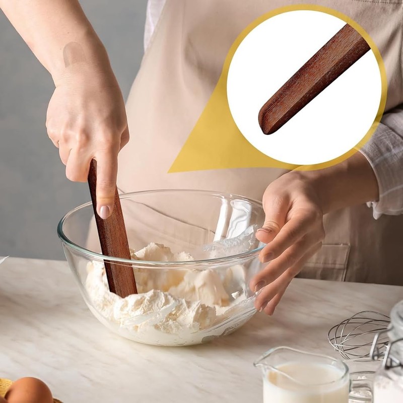 Comphic 11 Inch Wooden Sourdough Bread Mixing Stir Stick Spurtle