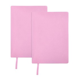 GLOBLELAND 2 Pcs Pink Elastic Cloth Book Covers 7"x13" Stretchable Book Sox Book Protector for Most Hardcover Books Up to 8.5"x9.5" Washable Reusable Protective Cover for Hardcover Textbooks