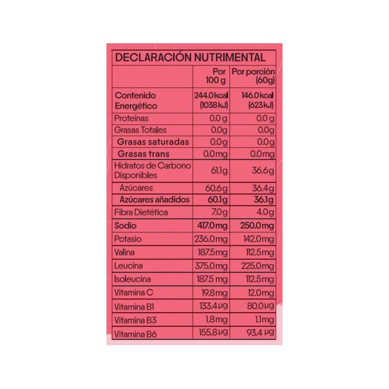 EXPLO - Gomitas Energéticas Frutos Rojos (Pack 12 x 60g)