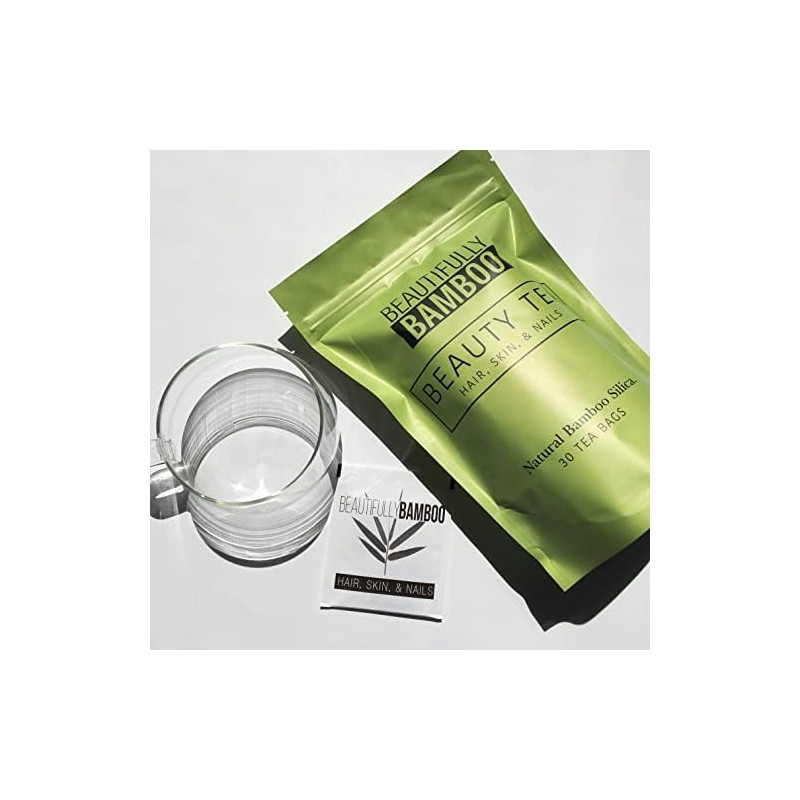 Bambú hermoso Té de bambú rico en sílice para cabello,
