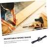 LALAFINA 2 Pieces Adjustable Flat Base Spokeshave Craft Hand Tool