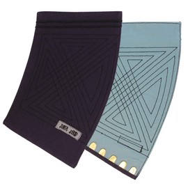 Otafuku Glove JW-905 Black Tobi Hand Back [100% Cotton, 7 Pieces] Navy L