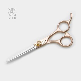 Cell Ribbon Jin (JIN) Gold Bling Blunt Hairdressing Scissors JIN9105A / 셀리본 진(JIN) 골드블링 블런트 미용가위 JIN9105A