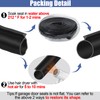 20FT Garage Door Seals Bottom Rubber, 0.2" Triangle Weather Stripping