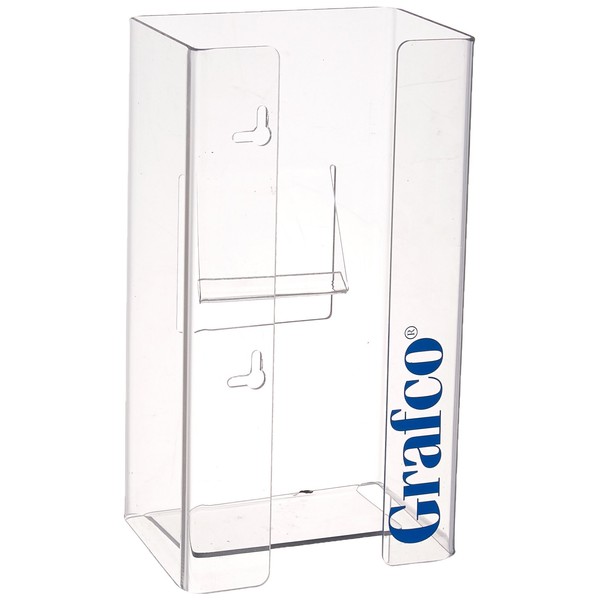Graham-Field 9672 Grafco Single Clear PVC Glove Dispenser Shelves, 135mm x 255mm x 90 mm