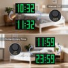 KWANWA Auto-Dimming Digital Alarm Clock with Weekend Mode & Battery