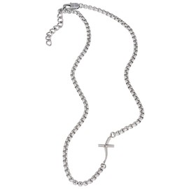 Breil Steel Necklace Model B.X for Men, Alloy Steel, No Gemstone
