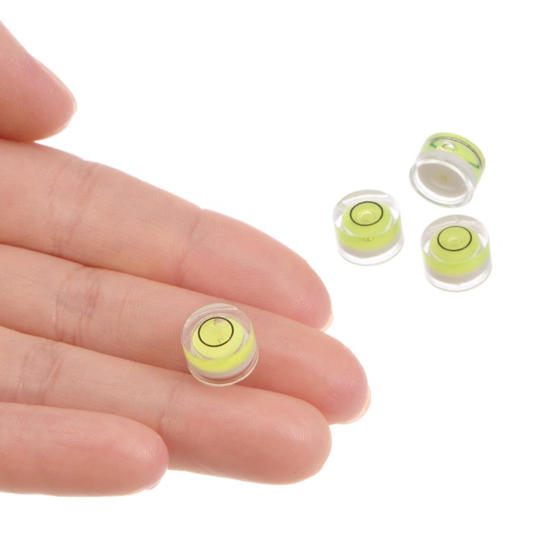 Kozelo 4pcs Small Circular Bubble Spirit Levels - [10mm Diameter