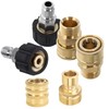 Hysagtek 8Pcs Pressure Washer Adapter Set，M22 Swivel，to 3/8 Inch Quick