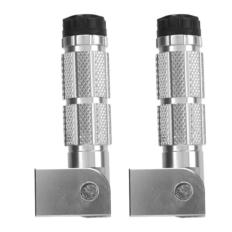 2Pcs Motorcycle Foldable Foot Pegs M8 Antislip Aluminium Alloy Universal