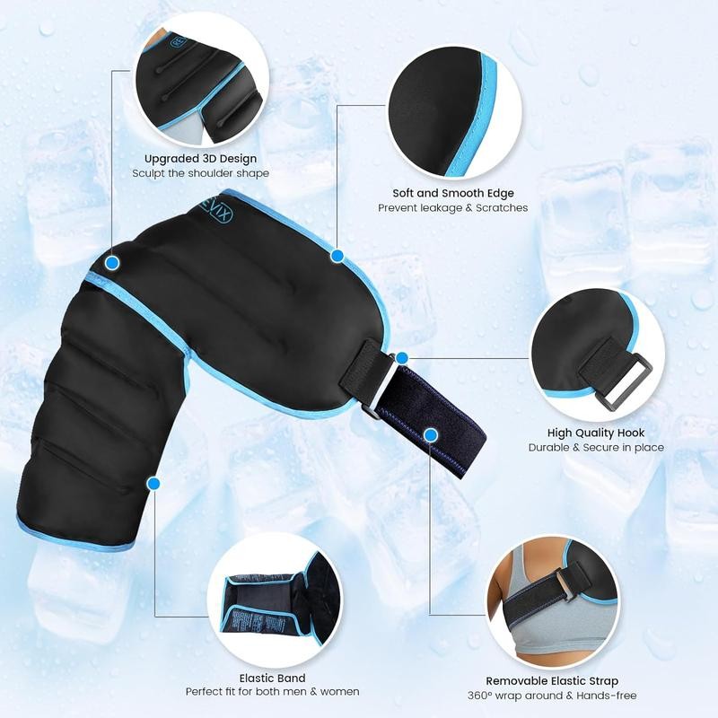 REVIX Upgraded 3D Sewing Reusable Shoulder Ice Pack 1 Pack