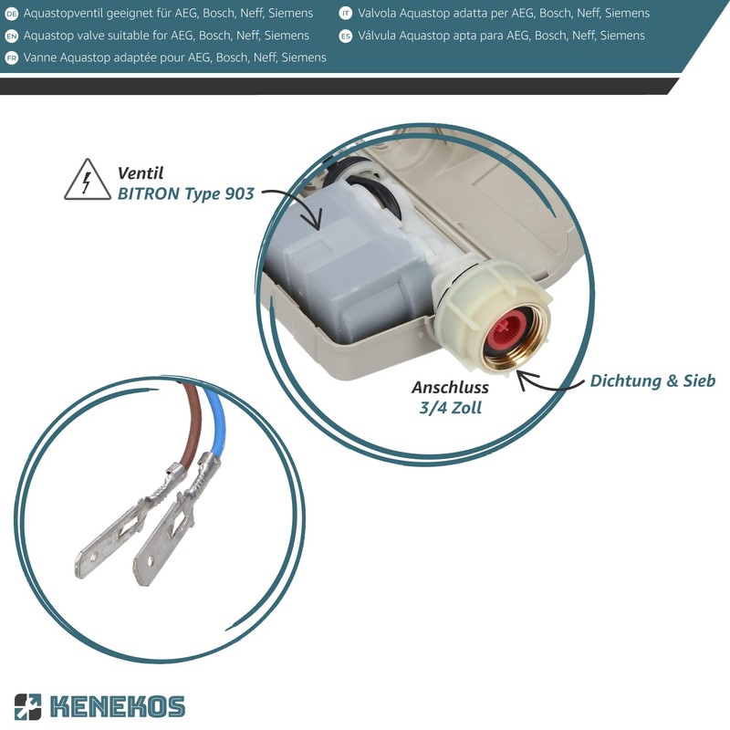 Kenekos - Bitron Solenoid Valve Type 902 Suitable for Bosch