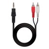 Blendend Stereo audio cable with 3.5 mm male to 2x