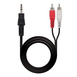 Blendend Stereo audio cable with 3.5 mm male to 2x RCA male connectors, length of 1.5 m, ideal for connecting audio devices such as MP3 players to sound equipment.