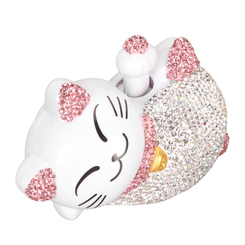 Lucky Cat Ornaments Solar Power Waving Arm Lucky Cat Statue